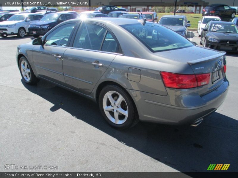 Willow Gray / Gray 2009 Hyundai Sonata SE V6