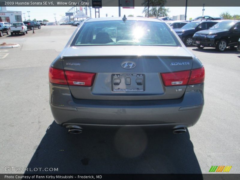 Willow Gray / Gray 2009 Hyundai Sonata SE V6