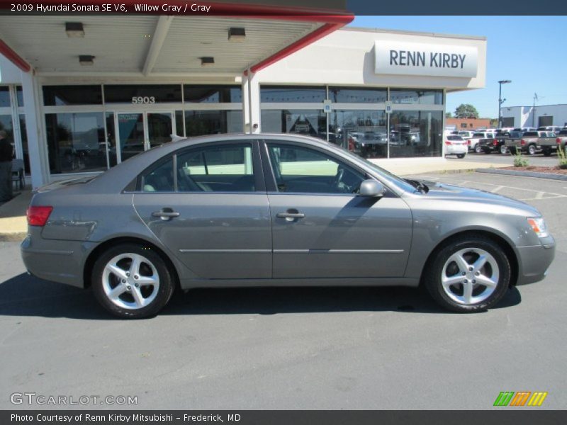 Willow Gray / Gray 2009 Hyundai Sonata SE V6