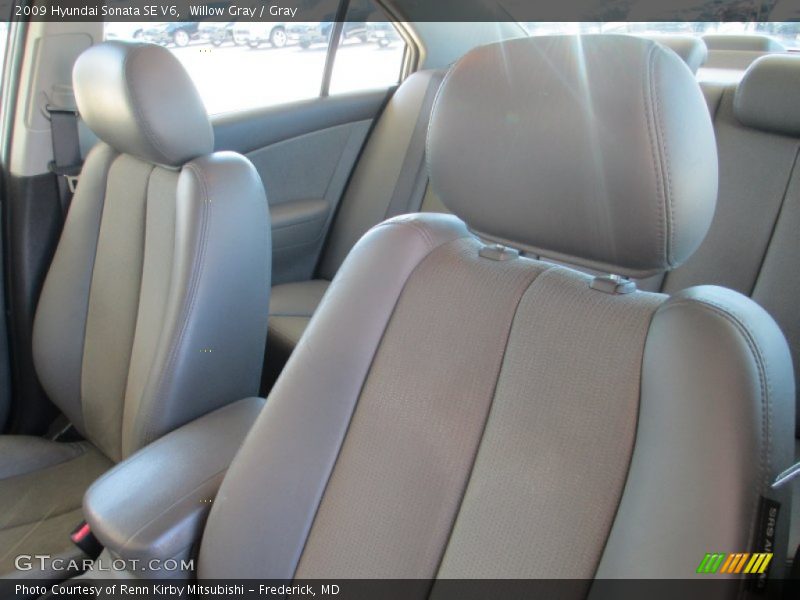 Willow Gray / Gray 2009 Hyundai Sonata SE V6