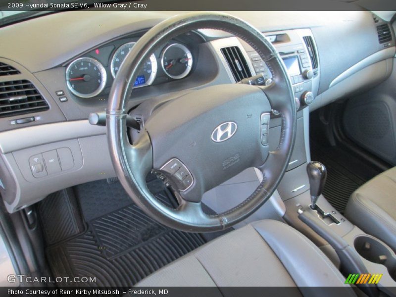 Willow Gray / Gray 2009 Hyundai Sonata SE V6