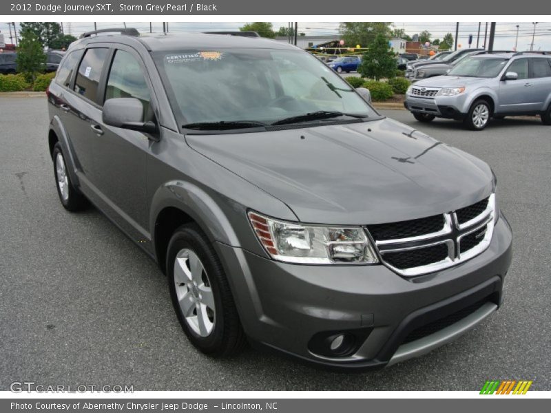 Storm Grey Pearl / Black 2012 Dodge Journey SXT