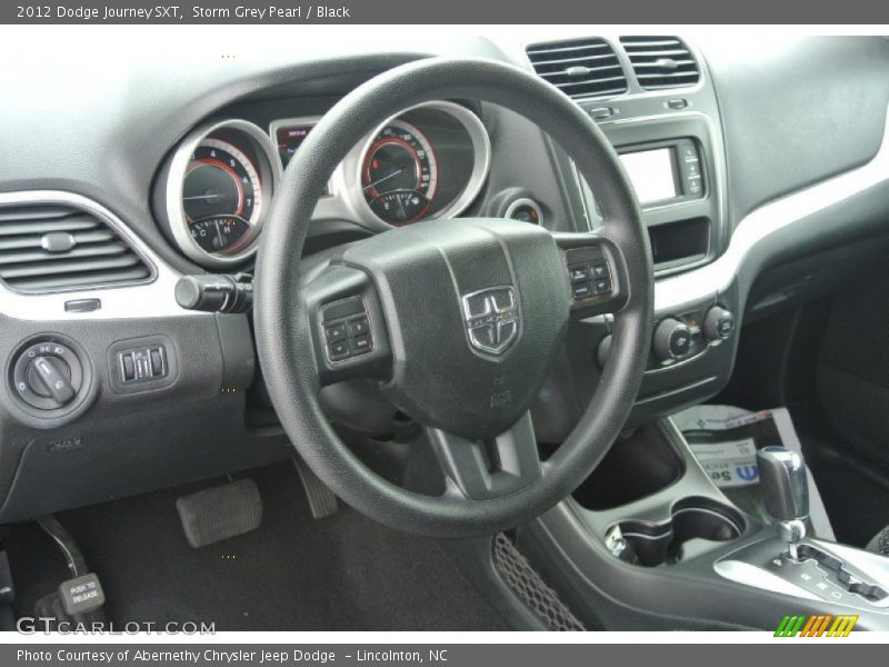 Storm Grey Pearl / Black 2012 Dodge Journey SXT