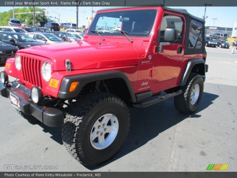 Flame Red / Dark Slate Gray 2006 Jeep Wrangler Sport 4x4