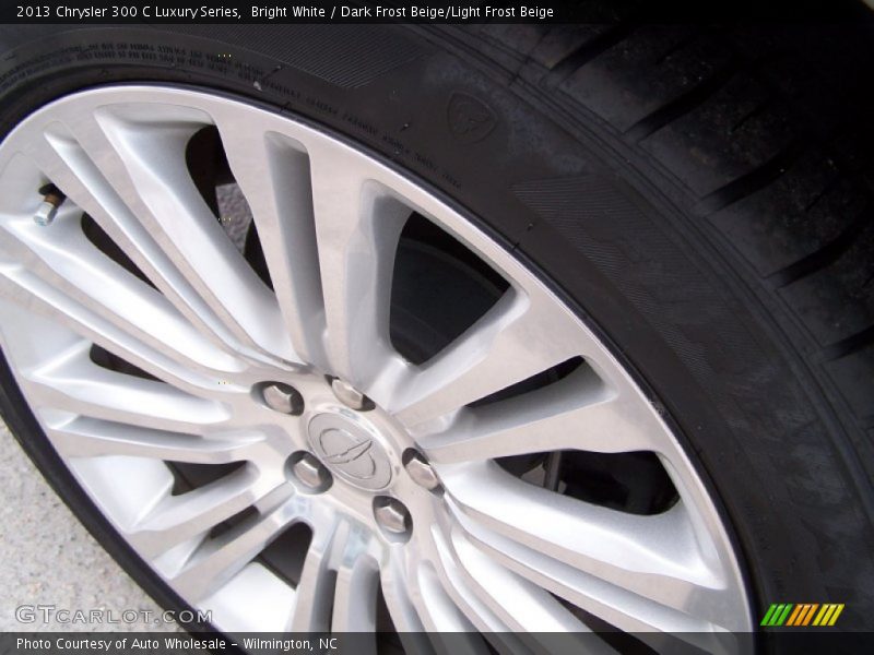 Bright White / Dark Frost Beige/Light Frost Beige 2013 Chrysler 300 C Luxury Series