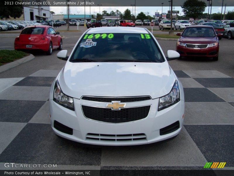 Summit White / Jet Black 2013 Chevrolet Cruze ECO