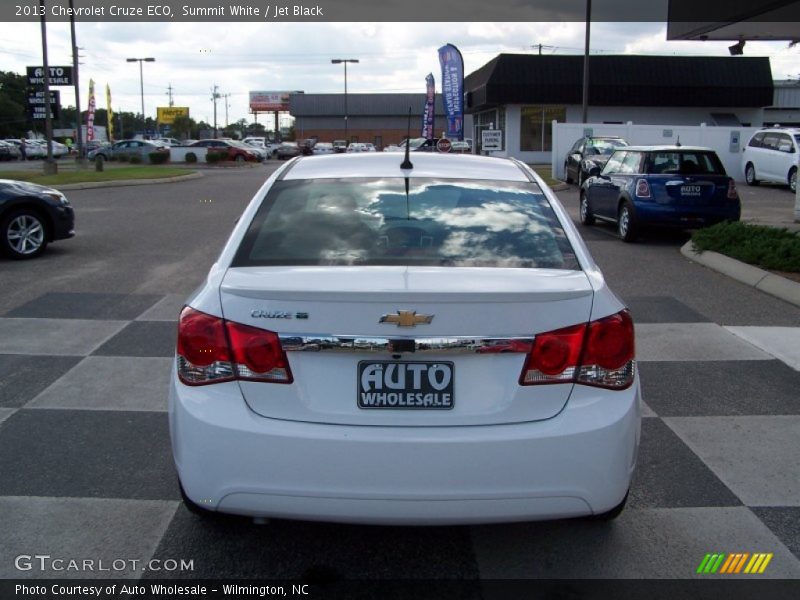 Summit White / Jet Black 2013 Chevrolet Cruze ECO