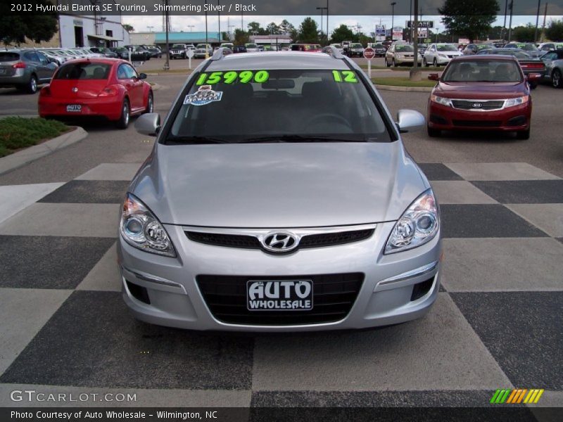 Shimmering Silver / Black 2012 Hyundai Elantra SE Touring