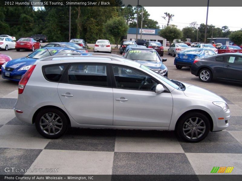 Shimmering Silver / Black 2012 Hyundai Elantra SE Touring