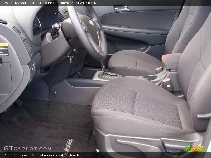 Shimmering Silver / Black 2012 Hyundai Elantra SE Touring