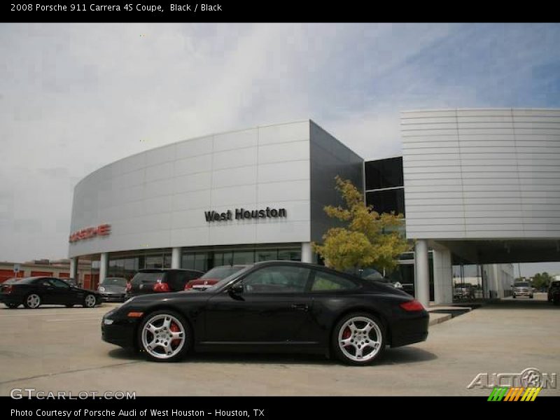 Black / Black 2008 Porsche 911 Carrera 4S Coupe