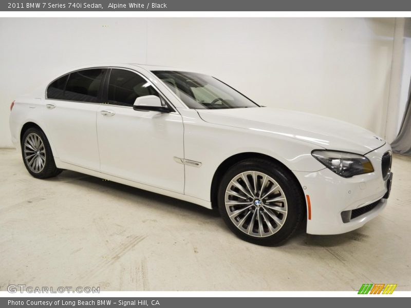 Front 3/4 View of 2011 7 Series 740i Sedan