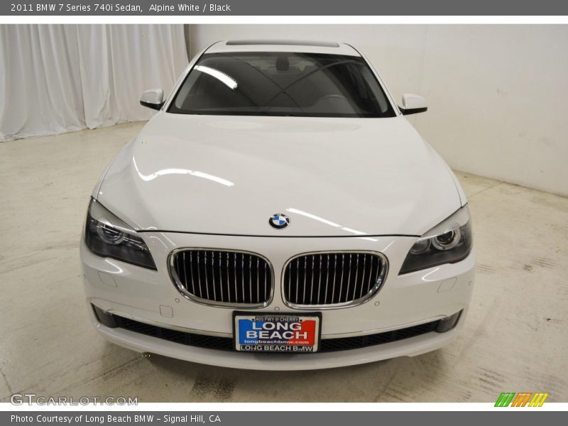 Alpine White / Black 2011 BMW 7 Series 740i Sedan