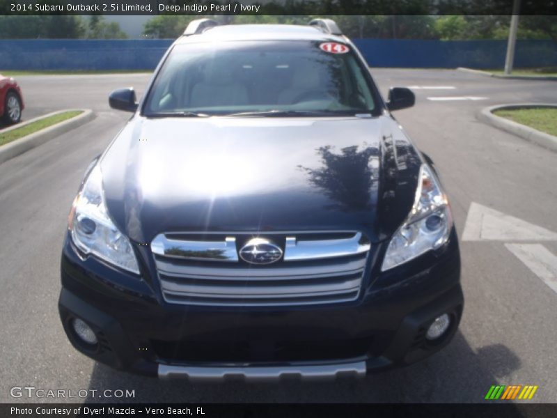Deep Indigo Pearl / Ivory 2014 Subaru Outback 2.5i Limited