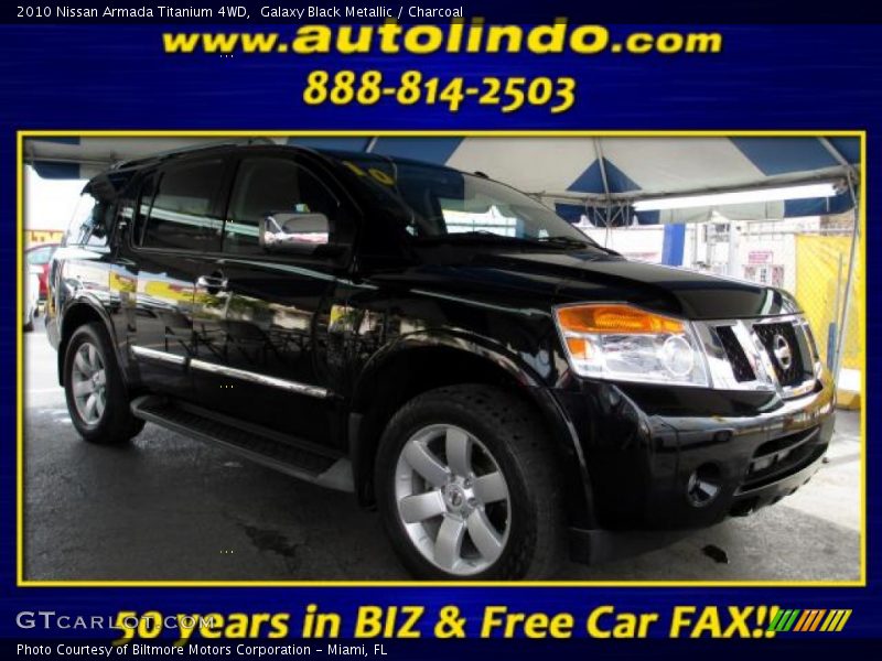 Galaxy Black Metallic / Charcoal 2010 Nissan Armada Titanium 4WD