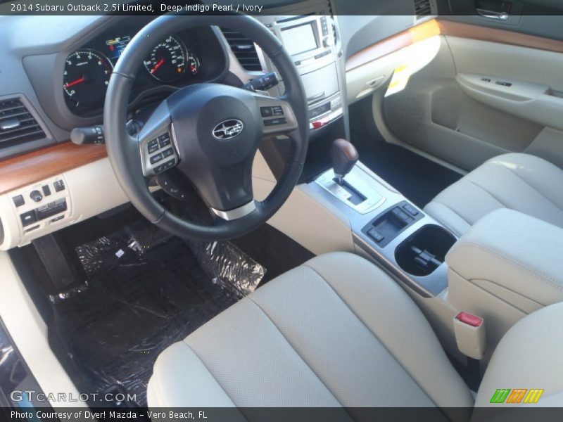 Deep Indigo Pearl / Ivory 2014 Subaru Outback 2.5i Limited