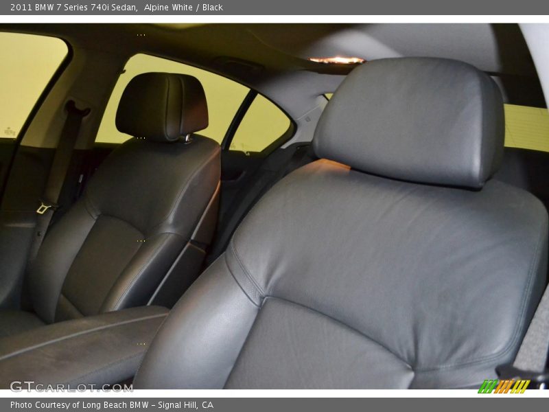 Alpine White / Black 2011 BMW 7 Series 740i Sedan