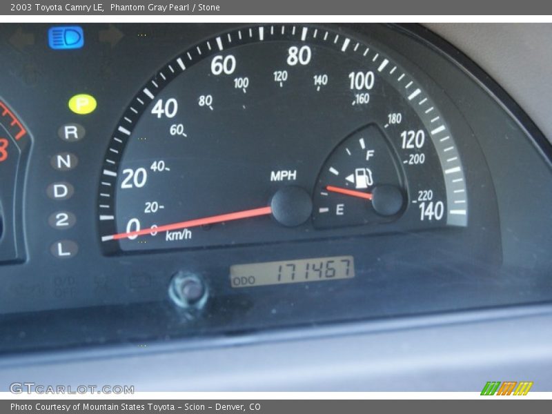 Phantom Gray Pearl / Stone 2003 Toyota Camry LE