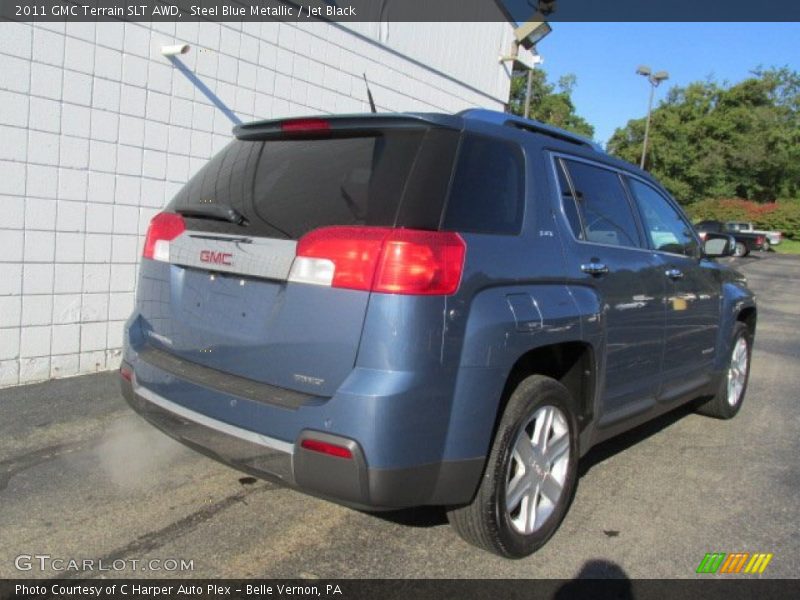 Steel Blue Metallic / Jet Black 2011 GMC Terrain SLT AWD