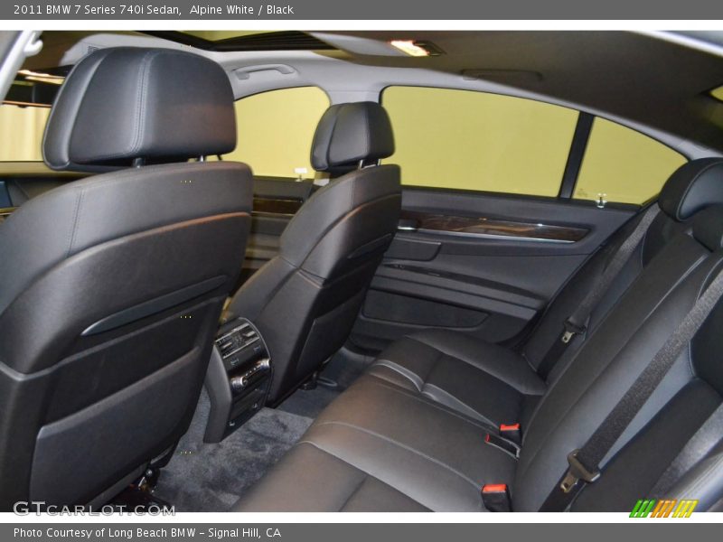 Alpine White / Black 2011 BMW 7 Series 740i Sedan