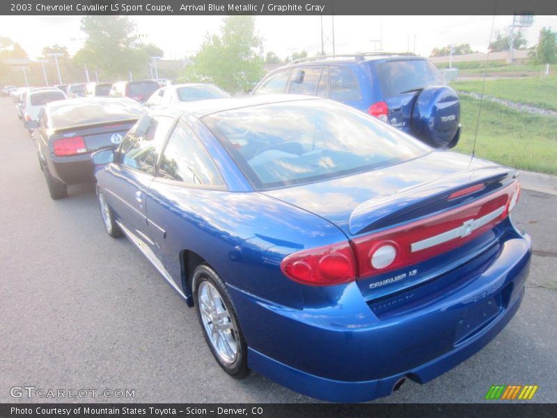 Arrival Blue Metallic / Graphite Gray 2003 Chevrolet Cavalier LS Sport Coupe