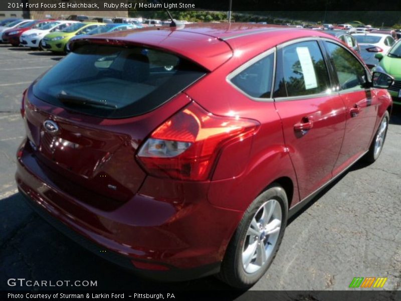 Ruby Red / Medium Light Stone 2014 Ford Focus SE Hatchback