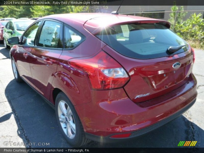 Ruby Red / Medium Light Stone 2014 Ford Focus SE Hatchback
