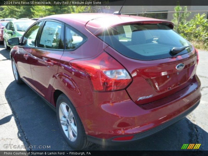 Ruby Red / Medium Light Stone 2014 Ford Focus SE Hatchback