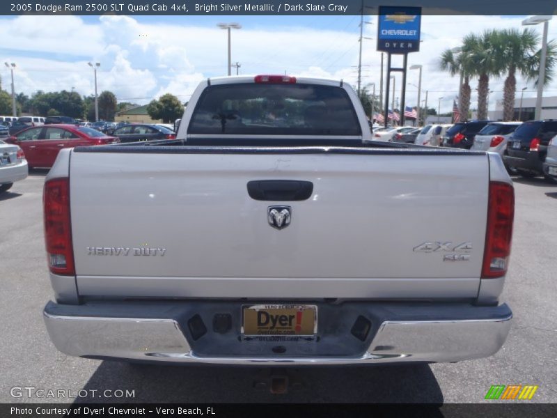 Bright Silver Metallic / Dark Slate Gray 2005 Dodge Ram 2500 SLT Quad Cab 4x4