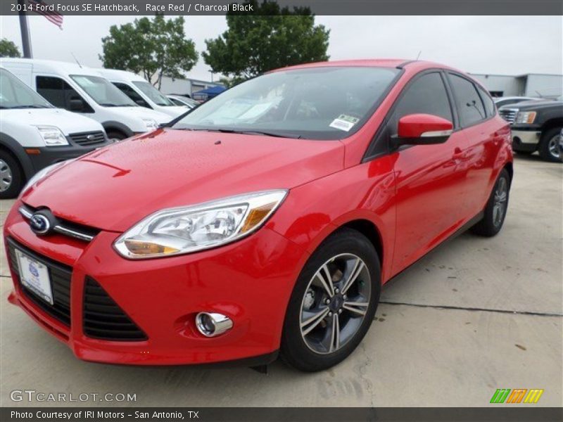 Race Red / Charcoal Black 2014 Ford Focus SE Hatchback