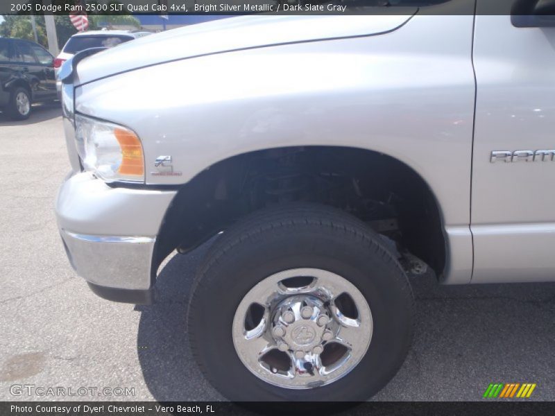 Bright Silver Metallic / Dark Slate Gray 2005 Dodge Ram 2500 SLT Quad Cab 4x4