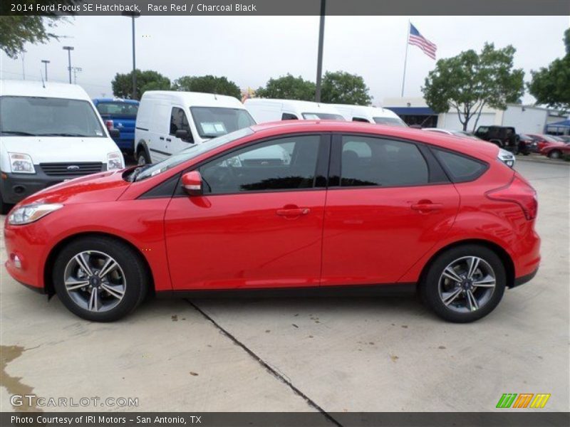 Race Red / Charcoal Black 2014 Ford Focus SE Hatchback