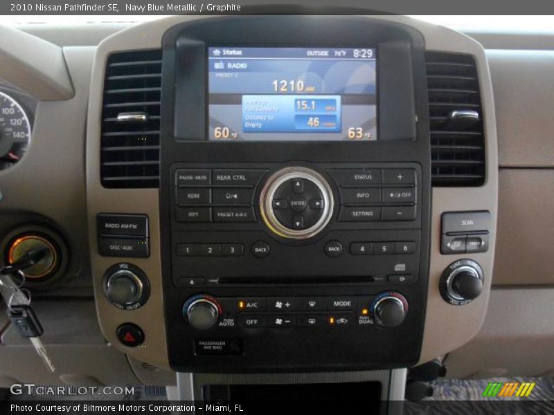 Navy Blue Metallic / Graphite 2010 Nissan Pathfinder SE