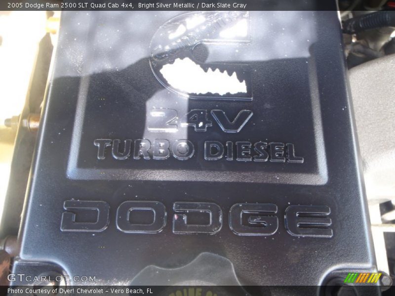 Bright Silver Metallic / Dark Slate Gray 2005 Dodge Ram 2500 SLT Quad Cab 4x4