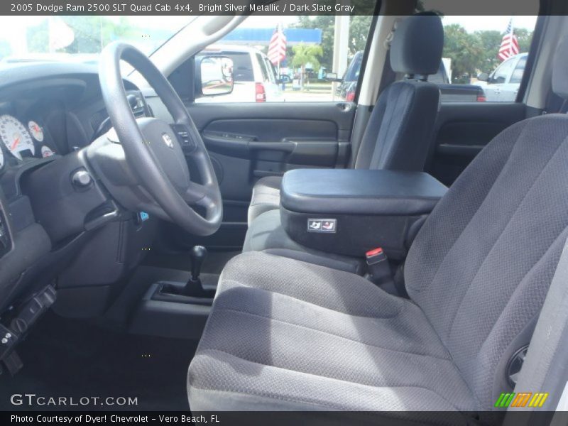 Bright Silver Metallic / Dark Slate Gray 2005 Dodge Ram 2500 SLT Quad Cab 4x4