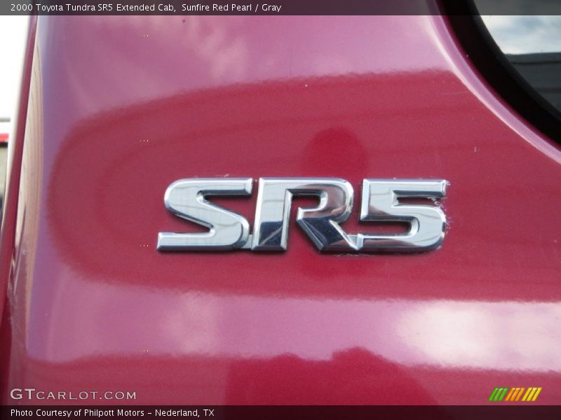 Sunfire Red Pearl / Gray 2000 Toyota Tundra SR5 Extended Cab