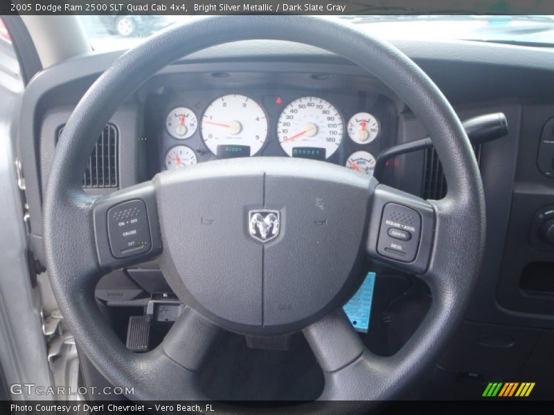 Bright Silver Metallic / Dark Slate Gray 2005 Dodge Ram 2500 SLT Quad Cab 4x4