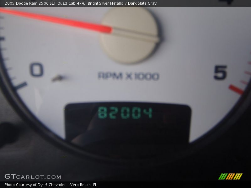 Bright Silver Metallic / Dark Slate Gray 2005 Dodge Ram 2500 SLT Quad Cab 4x4