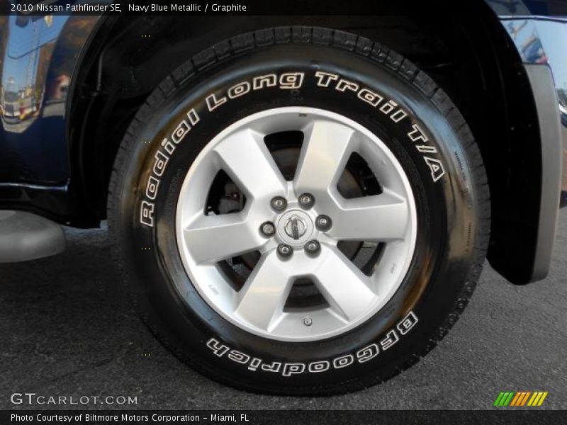 Navy Blue Metallic / Graphite 2010 Nissan Pathfinder SE