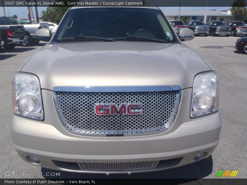 Gold Mist Metallic / Cocoa/Light Cashmere 2007 GMC Yukon XL Denali AWD