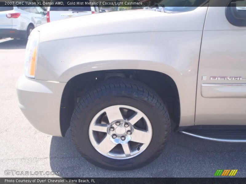 Gold Mist Metallic / Cocoa/Light Cashmere 2007 GMC Yukon XL Denali AWD