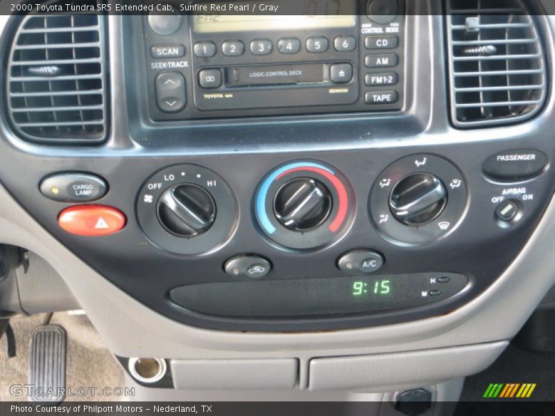 Sunfire Red Pearl / Gray 2000 Toyota Tundra SR5 Extended Cab