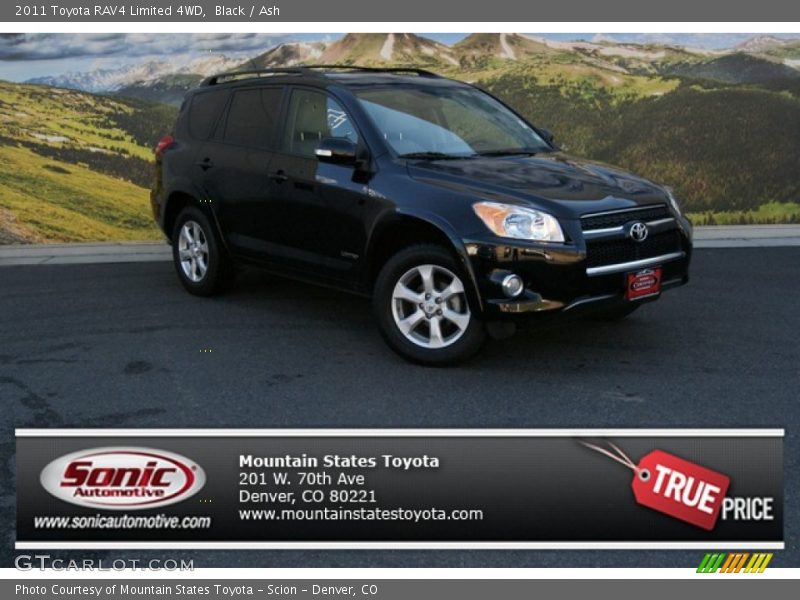 Black / Ash 2011 Toyota RAV4 Limited 4WD