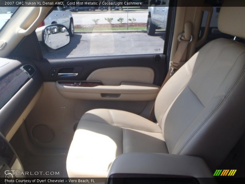 Gold Mist Metallic / Cocoa/Light Cashmere 2007 GMC Yukon XL Denali AWD