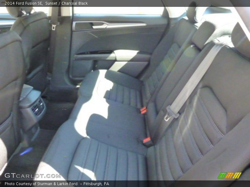 Sunset / Charcoal Black 2014 Ford Fusion SE