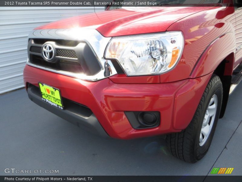 Barcelona Red Metallic / Sand Beige 2012 Toyota Tacoma SR5 Prerunner Double Cab
