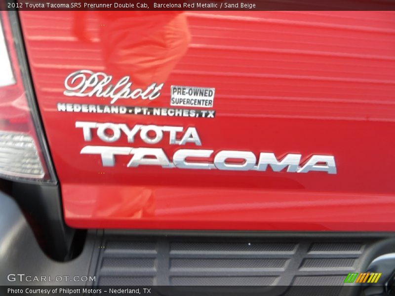 Barcelona Red Metallic / Sand Beige 2012 Toyota Tacoma SR5 Prerunner Double Cab