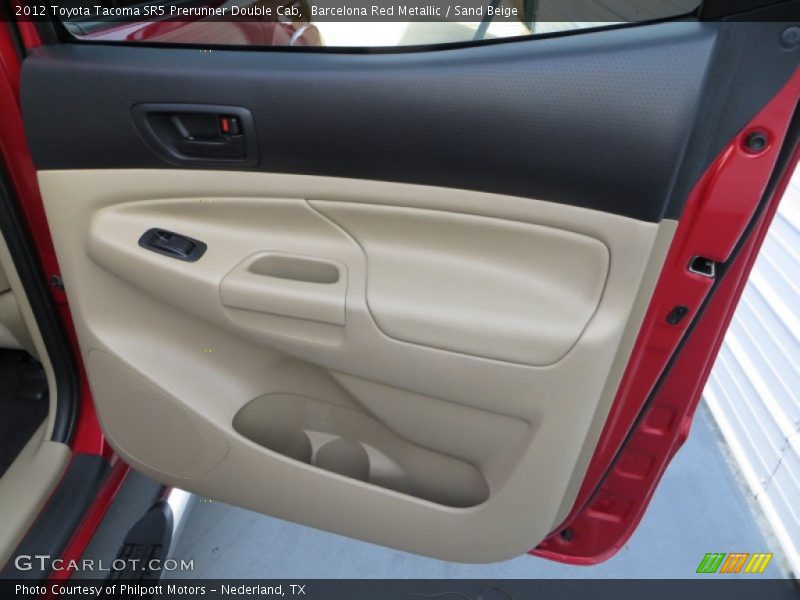 Barcelona Red Metallic / Sand Beige 2012 Toyota Tacoma SR5 Prerunner Double Cab