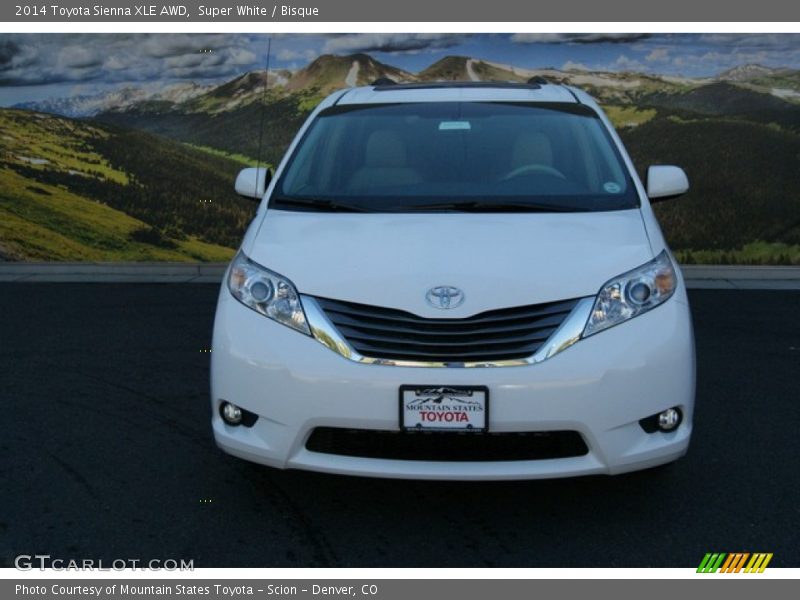 Super White / Bisque 2014 Toyota Sienna XLE AWD
