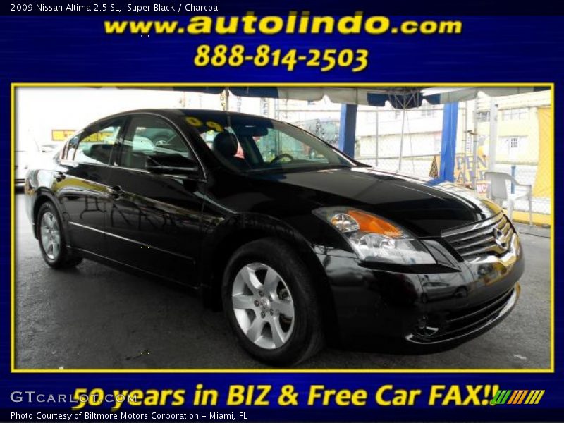 Super Black / Charcoal 2009 Nissan Altima 2.5 SL